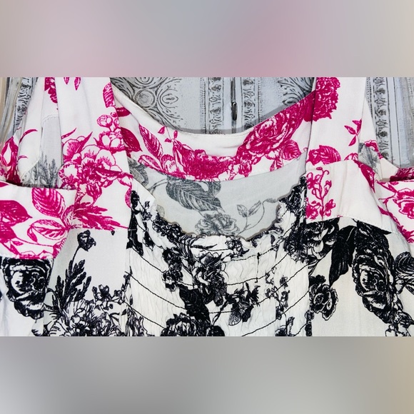 BNWT MSK Maxi Dress Beautiful Color-Block Foral Patter, SOOO Light & Comfortable - Picture 6 of 16